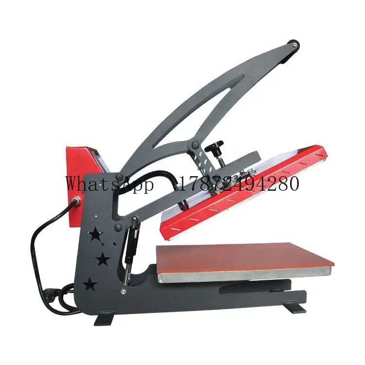 آلة كبس حراري يدوية عالية الضغ - مراجعة Commercial Fabric Printing Machine وسعره